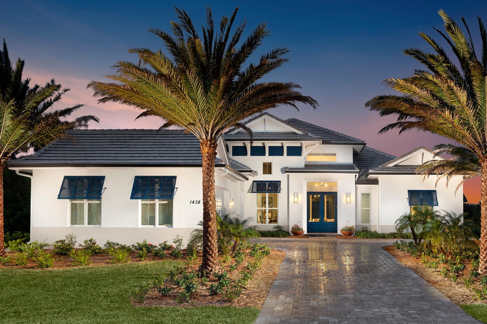 Exterior of Avila custom home