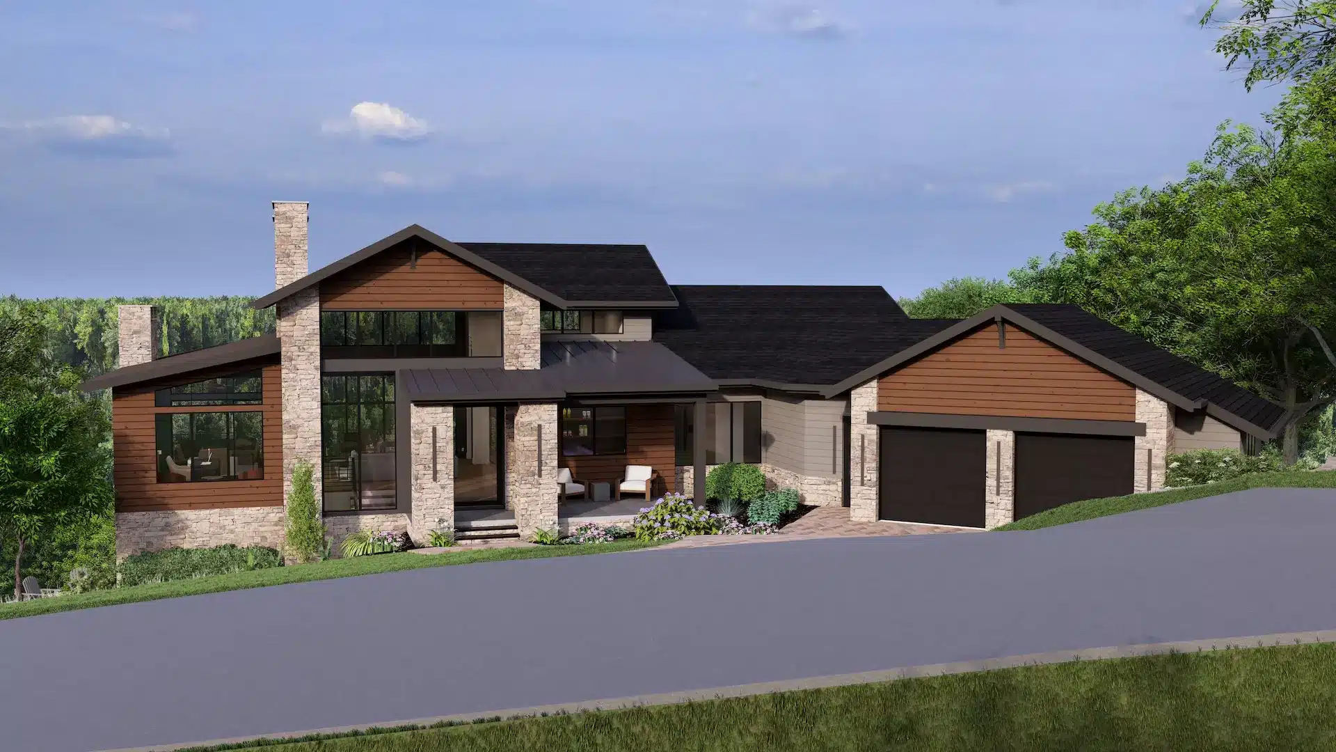 Brookgreen Model Home at The Cliffs at Walnut Cove - Elevation D